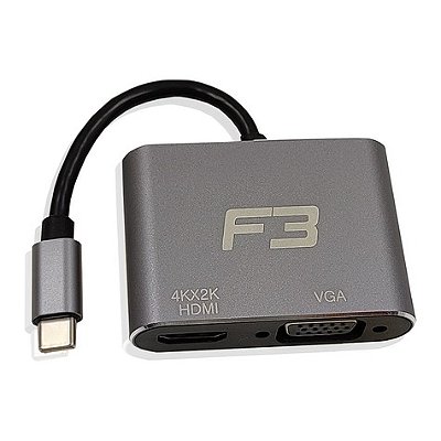 Adaptador USB C  para HDMI 4K/VGA