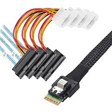 Cabo Molex Minisas Sff-8087 P/ 4x Sff-8482 - 74562-7022