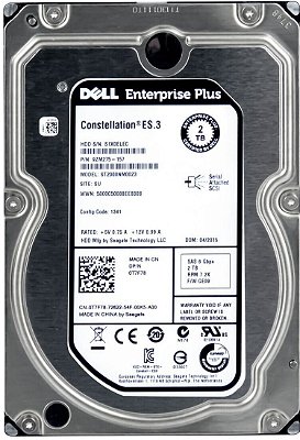 Hd 2tb 7.2k 6gb Sas 3,5 St2000nm0023 0t7f78 Equallogic Del
