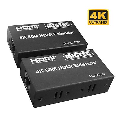 Extensor  HDMI 4K via Cabo UTP  60 metros