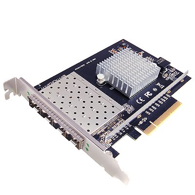 Placa de Rede 04 Portas Ethernet SFP