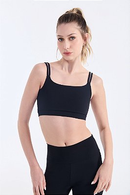 Top Alças Finas Preto - SOWD