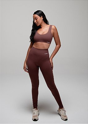Calça Legging Ease Seamless Marrom - SOWD