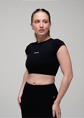 Blusa Cropped Ready Preto - SOWD
