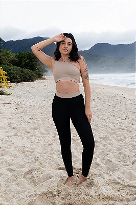 Calça Legging Cós-duplo Authentic Comfy - Preto - Sowd