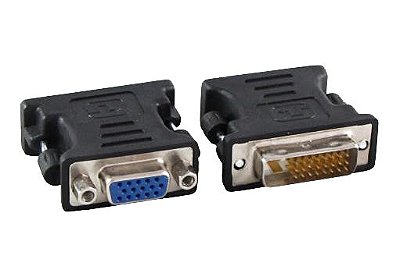 Adaptador DVI Macho x VGA (24+1 Pinos) Fêmea