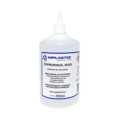 Álcool Isopropílico Implastec 500ml 99,8% Puro