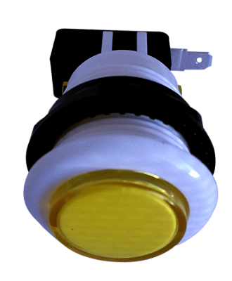 Chave Botão Push Button NA Amarelo PBS-29