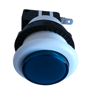 Chave Botão Switch Push Button PBS-29 Azul Normalmente Aberto 15A