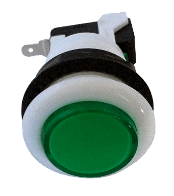 Chave Botão Switch Arcade PBS-29 Verde NA 15A 250V