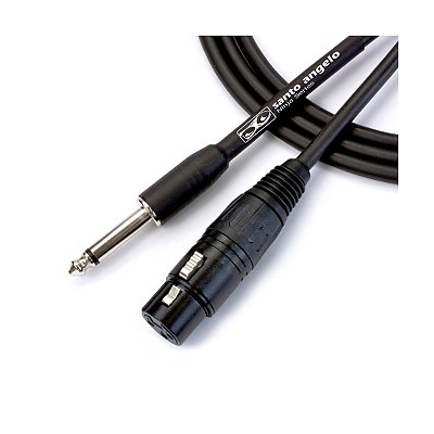 Cabo Microfone P10 Macho XLR Fêmea 3,05m Ninja HG Santo Angelo