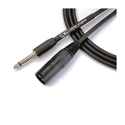 Cabo P10 Macho para XLR Macho 0,91m Ninja NM Santo Angelo