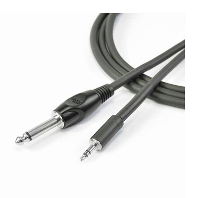 Cabo de Áudio P2 Estéreo para P10 Mono 3m AC28 Santo Angelo