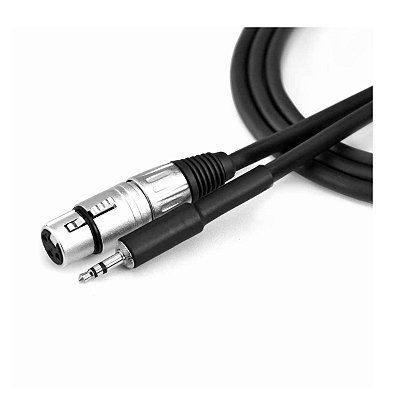 Cabo P2 Estéreo para XLR Fêmea 1m AC17 Santo Angelo