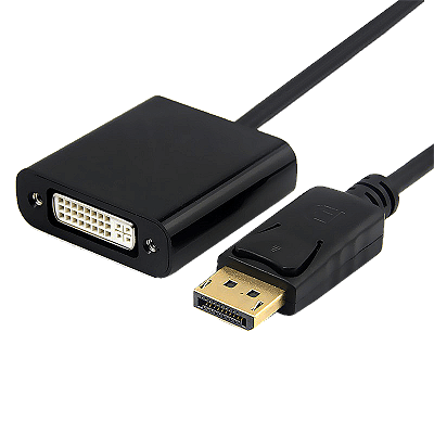 Cabo Displayport Macho para DVI-I Fêmea