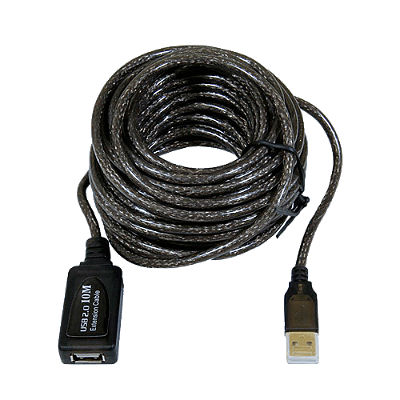 Cabo Extensor USB 2.0 AM/AF 10 Metros com Amplificador de Sinal CAB9157 Comtac