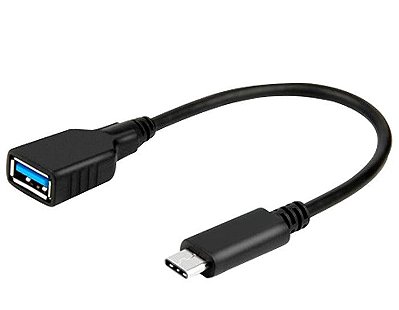 Cabo Adaptador USB-C Macho para USB 3.0 Fêmea 20cm USBADP1