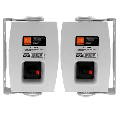 Caixa de Som JBL C321B Ambiente 60W RMS Par Branca
