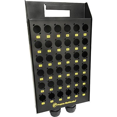 Caixa Multicanal 36 Vias 2 Saídas Metal Numerada 01 a 36 com Alça