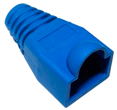Capa para Conector RJ45 Plástica Flexível Azul CPMD0001