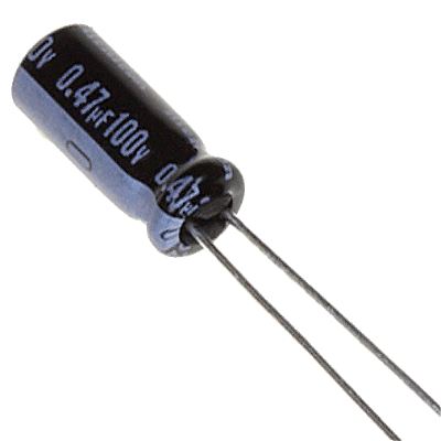 Capacitor Eletrolítico 0,47uf x 100V