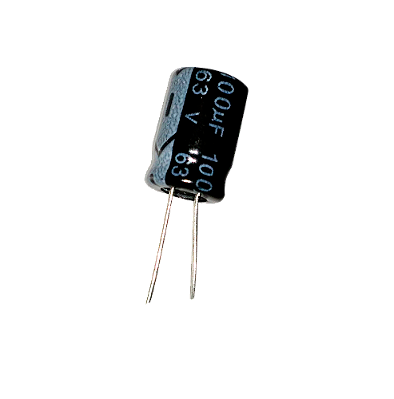 Capacitor Eletrolítico 100uf x 63V