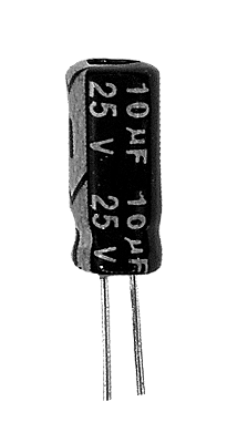 Capacitor Eletrolítico 10uf x 25V