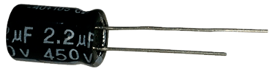 Capacitor Eletrolítico 2,2uf x 450V
