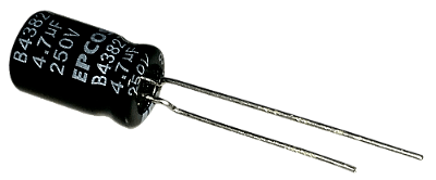 Capacitor Eletrolítico 4.7uf x 250V