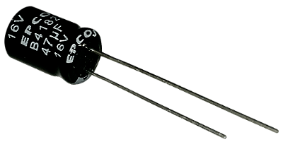 Capacitor Eletrolítico 47uf x 16V