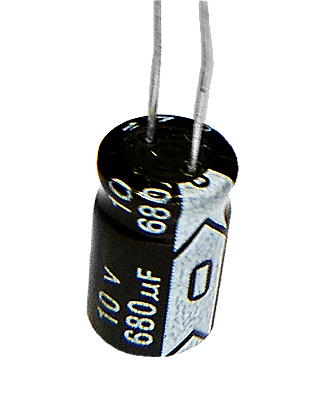 Capacitor Eletrolítico 680uf x 10V