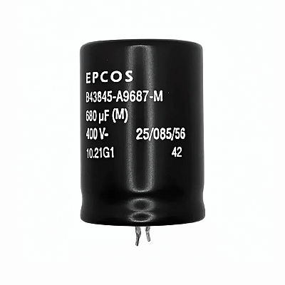 Capacitor Eletrolítico 680uF 400V B43845-A9687-M Epcos