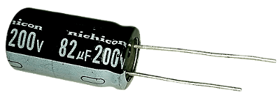 Capacitor Eletrolítico 82uf x 200V