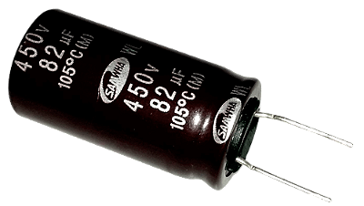 Capacitor Eletrolítico 82uf x 450V