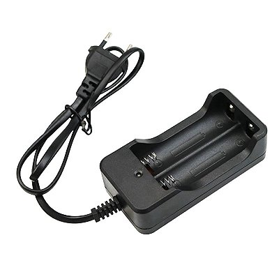Carregador para bateria 3,7v duplo 18650