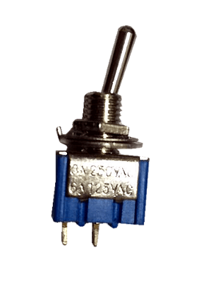 Chave Alavanca Mini Liga Desliga 2 Terminais 6A 250VAC MTS-101