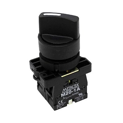 Chave Seletora Knob Curto 3 Posições 45° 8585 Metaltex