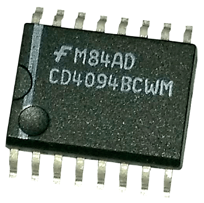 Circuito Integrado – CI CD 4094 SMD QUADRADO