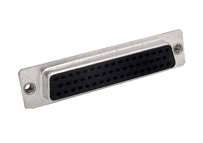 Conector DB25 Fêmea 25 Contatos Metálico