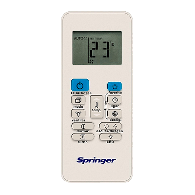 Controle Remoto Ar Condicionado Split High Wall Springer