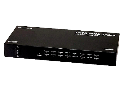 Distribuidor de Vídeo Splitter HDMI 1x16 Portas 1080p 3D Metal