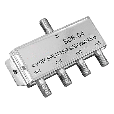 Divisor de Alta Frequência 1x4 950-2400 MHz Gigasat