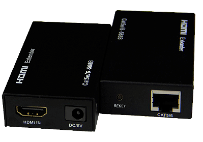 Extensor de Sinal HDMI Full HD 60 Metros Cabo RJ45 CAT5E CAT6