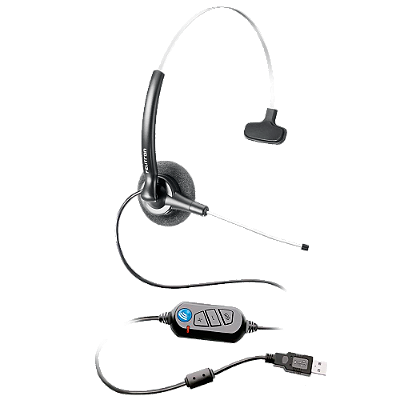 Headset Stile Compact VOIP USB Digital DSP Plug and Play