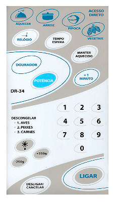Membrana Micro-ondas CCE DR 34 Com Dourador 2115002