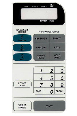 Membrana Micro-ondas Emerson N 8665 W 8774 Painel