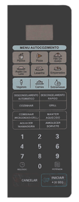 Membrana Micro-ondas LG MH 7048 AP Painel Controle 2126020