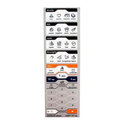 Membrana Microondas Midea MTAG 41 MTAG 42 Adesiva