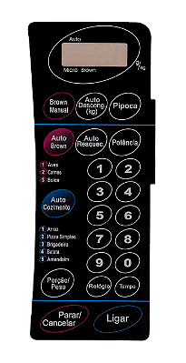 Membrana Micro-ondas Panasonic NN 6957 Sem Relevo
