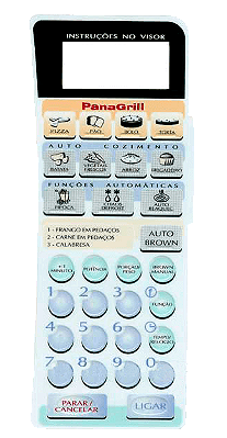 Membrana Micro-ondas Panasonic NN G 61 BH Com Relevo